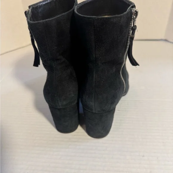 Michael Kors Black Suede Ankle Booties 8 - Picture 5 of 7